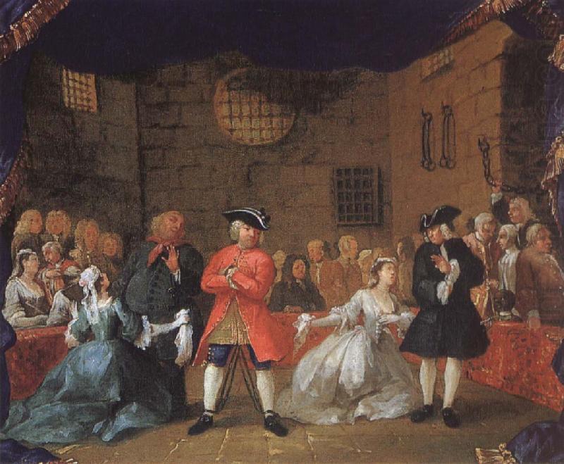 William Hogarth Scene from Tiggaroperan china oil painting image